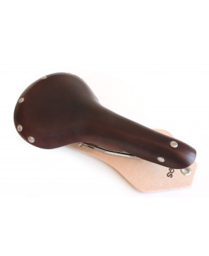 Vintage leather saddle Gyes Eroica - Brown